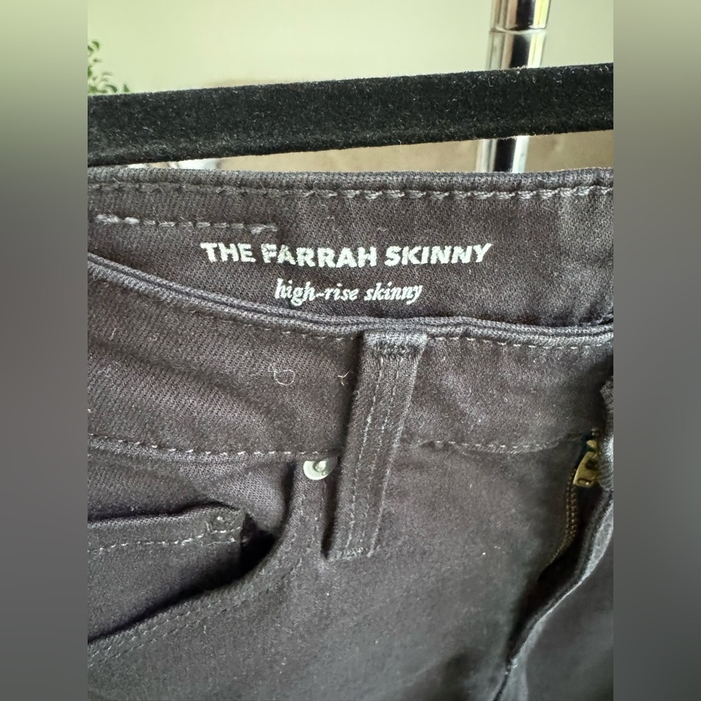 AG Farrah High Rise Skinny Black Jeans Size 24 EUC - Picture 3 of 9